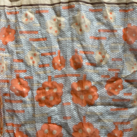 Vintage Orange Tree Scarf - Picture 2 of 2